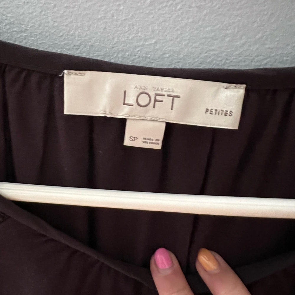 Loft Brand- Lace, Long Sleeve Blouse - Picture 3 of 3
